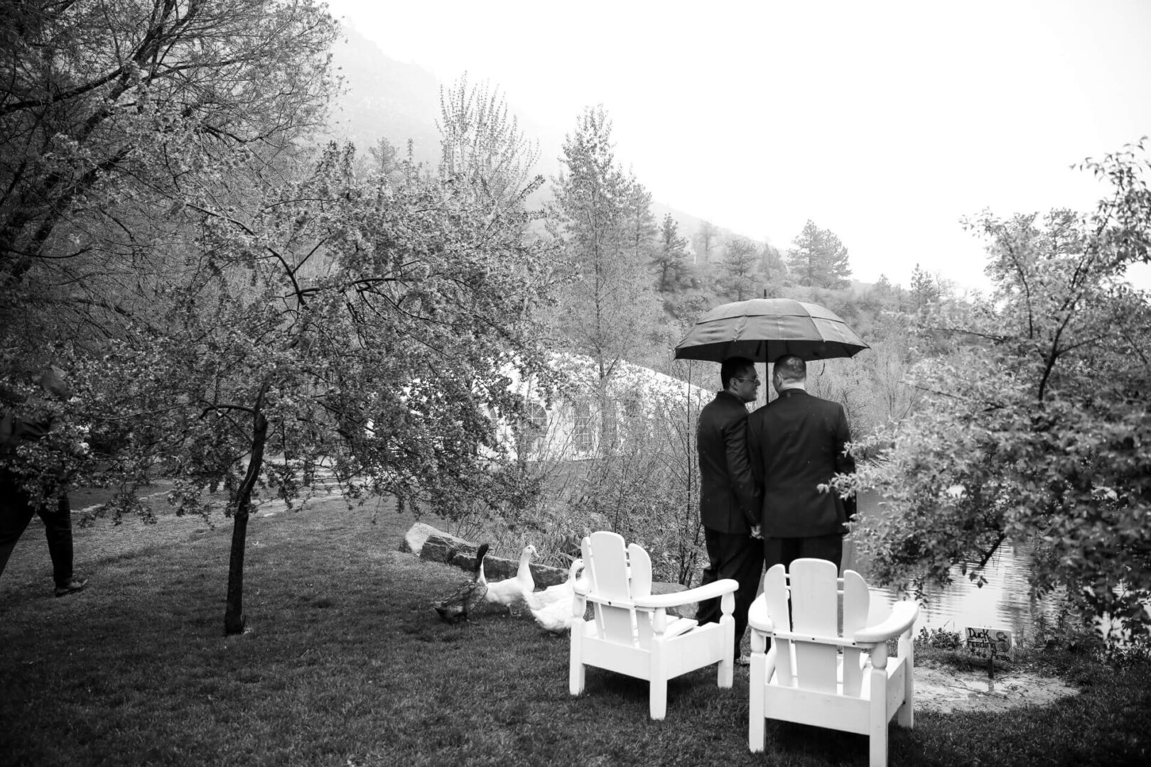 Wedding Photographer Stone Mountain Lodge First Look